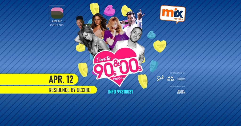 I Love The 90s & 00s with Dino G @ Residence by Occhio
