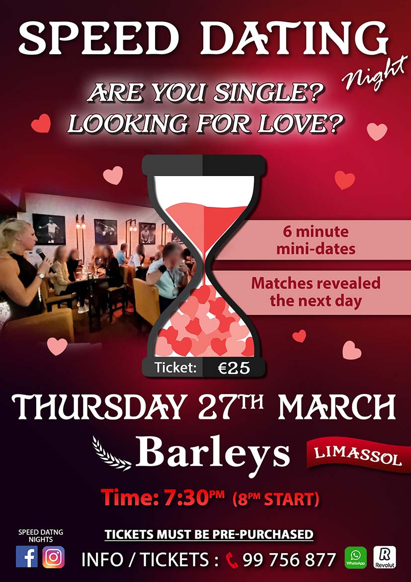 Speed Dating Nights is back in LIMASSOL!