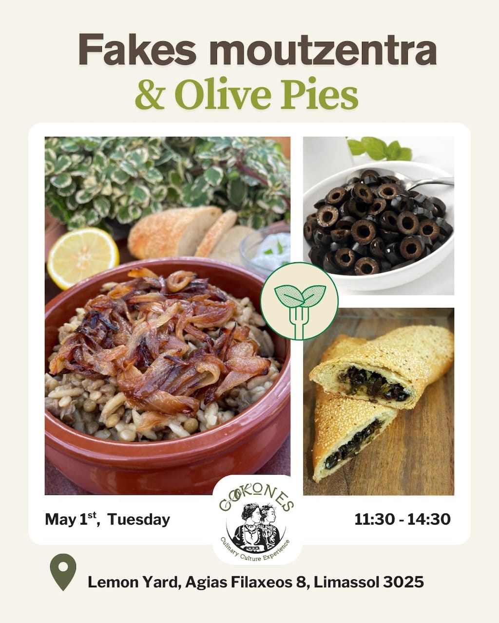 Fakes moutzentra & olive pies