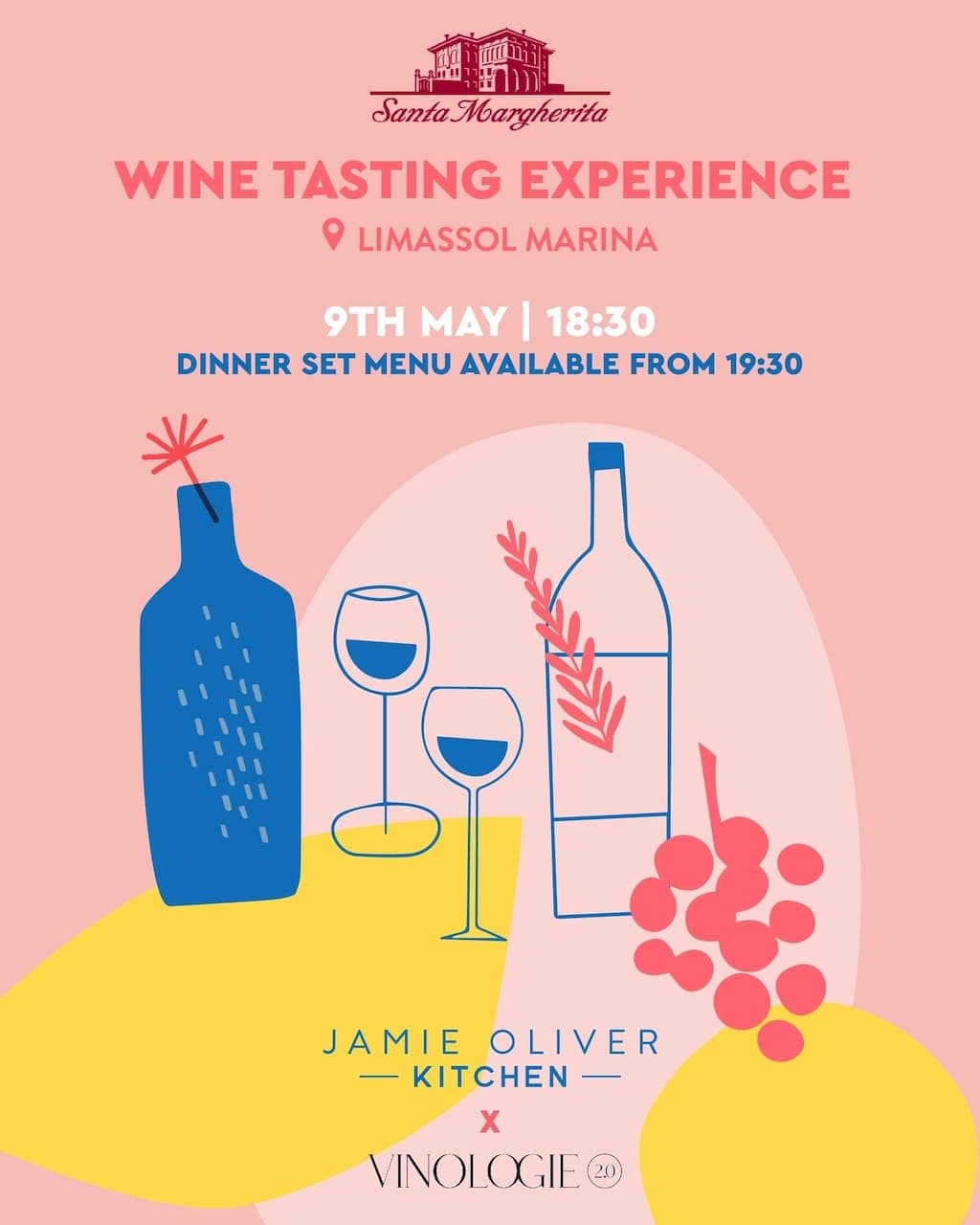 Santa Margherita Wine Experience Event at Jamie Oliver Kitchen Limassol Santa margherita wine experience event at jamie oliver kitchen limassol