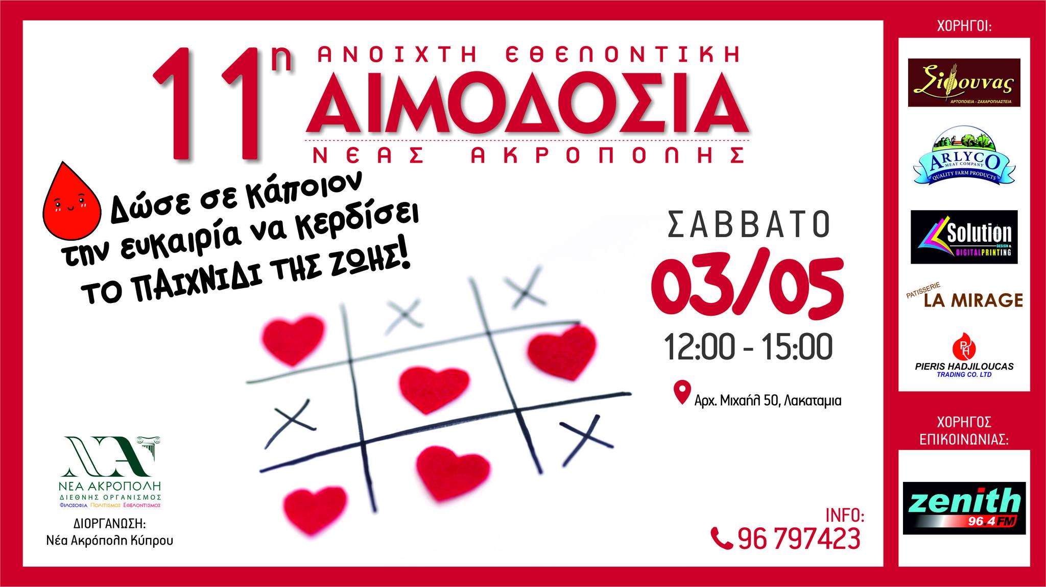Αιμοδοσία νεα ακροπολη 052025