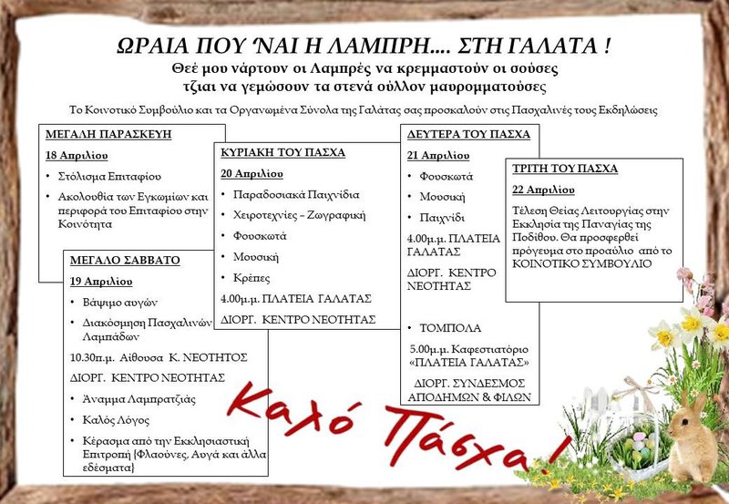 Πάσχα στην Γαλάτα