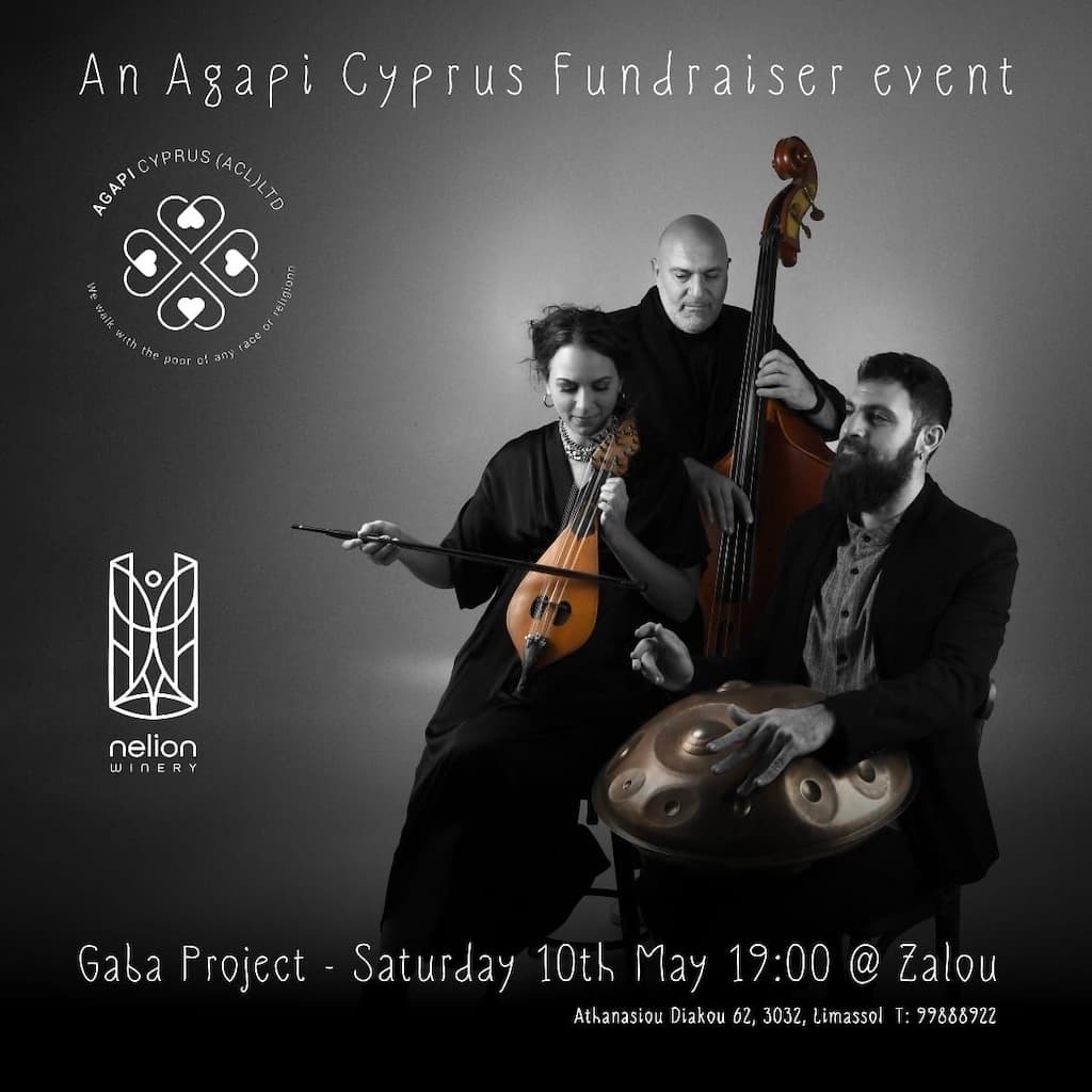 Gaba project live agapi cyprus fundraizing event