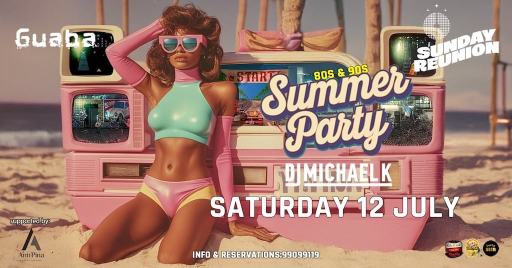 80s 90s summer party guaba july 25