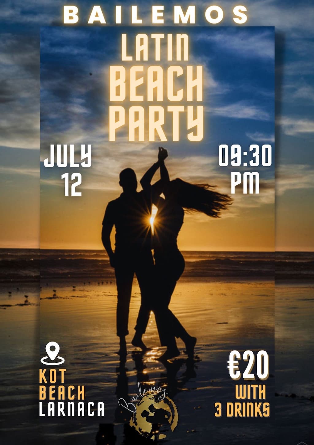 Bailemos beach latin party july 25