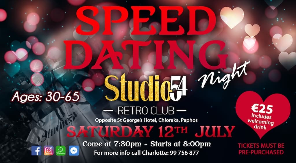 Speed dating night july 25