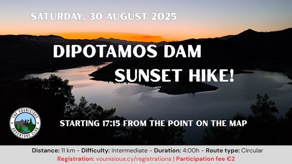 Dipotamos dam sunset hike aug 25