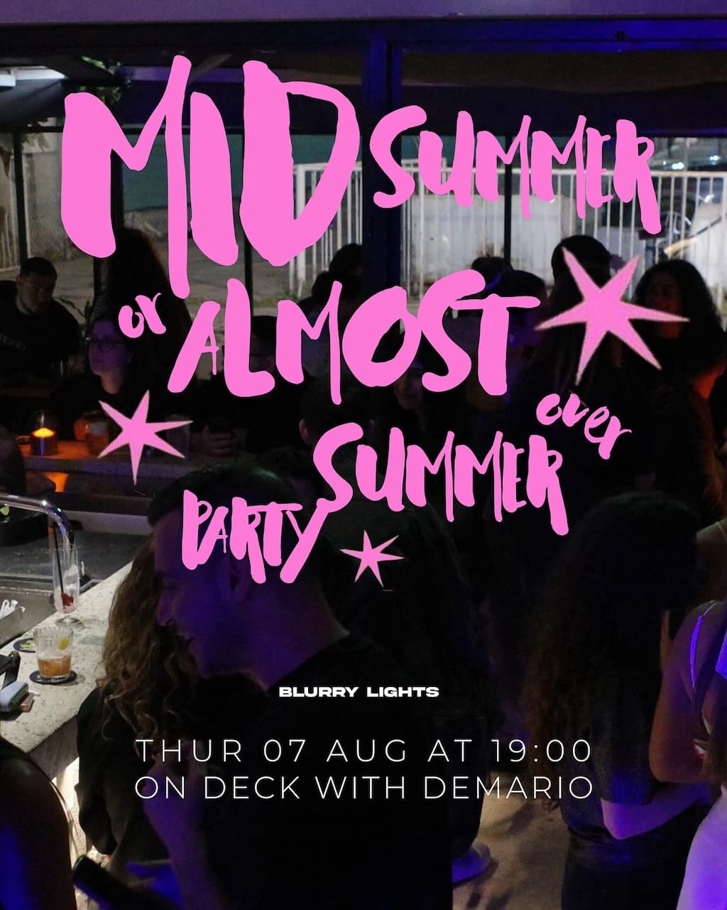 Mid summer almost over party aug 25