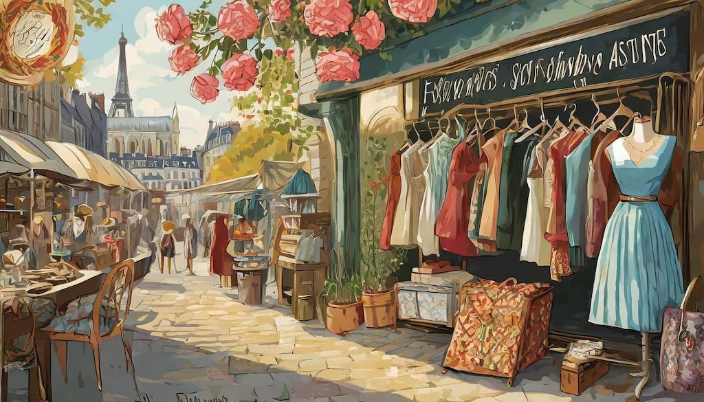 Brocante sidewalk day sep 25