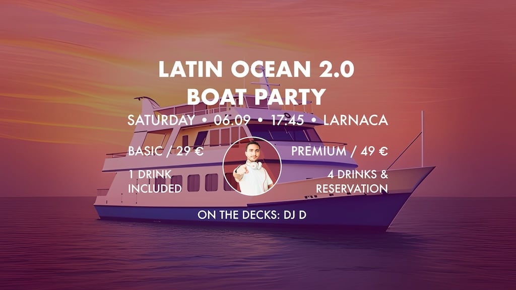 Latin ocean boat party sep 25