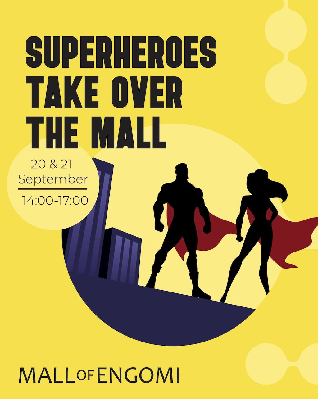 Superheroes take over the mall sep 25
