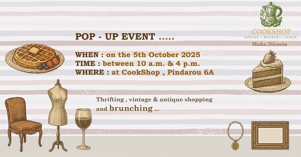 Cookshop pop up oct 25