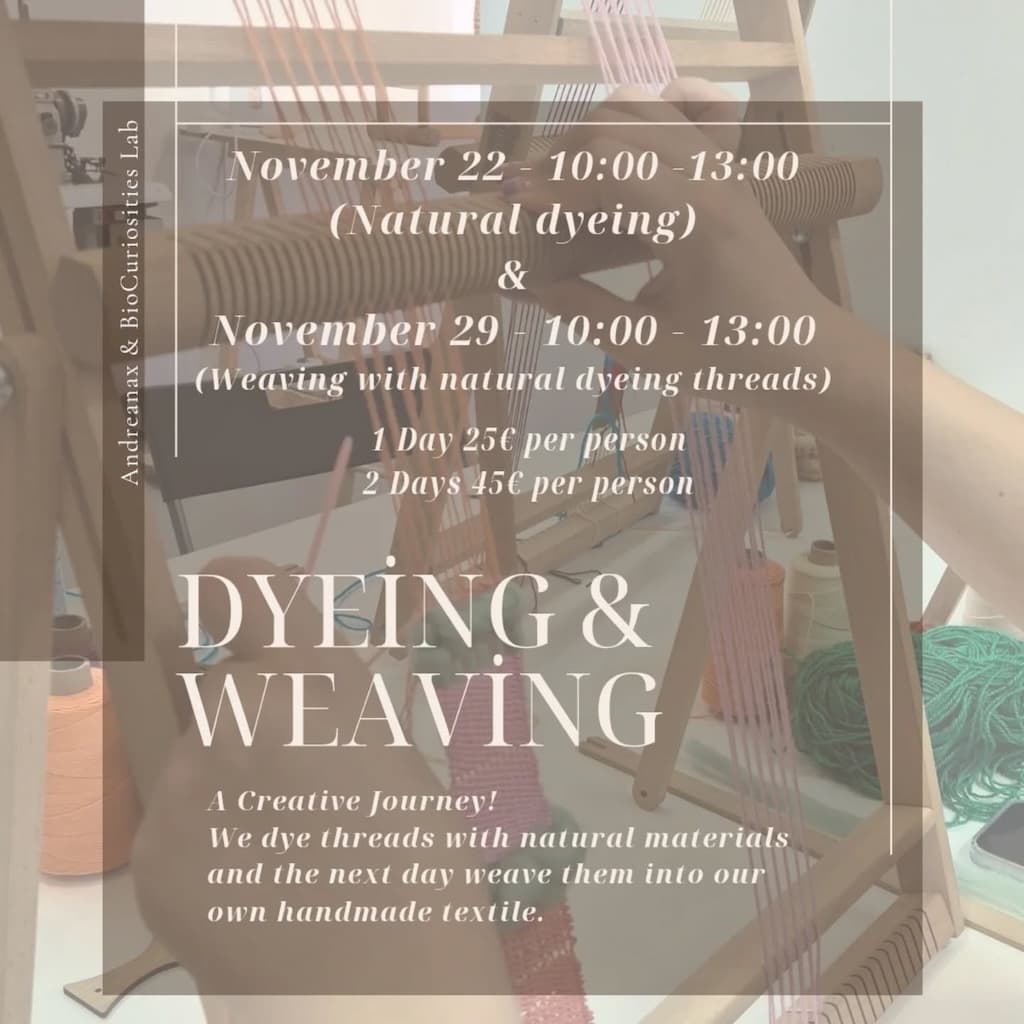 Dying and weaving oct 25