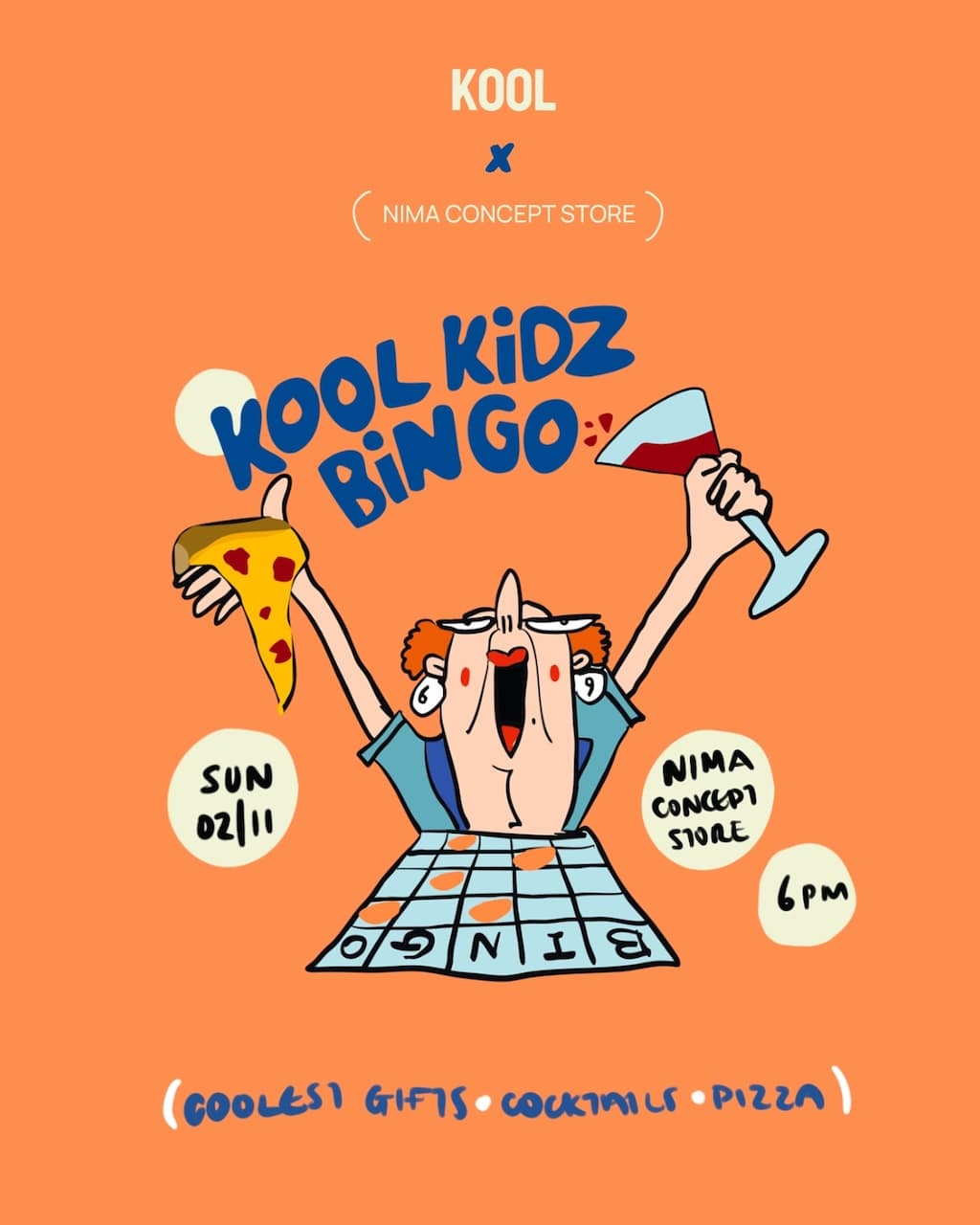 Kool kids bingo nov 25