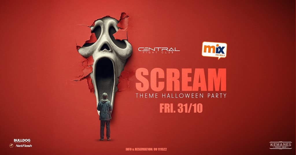 Scream halloween party oct 25