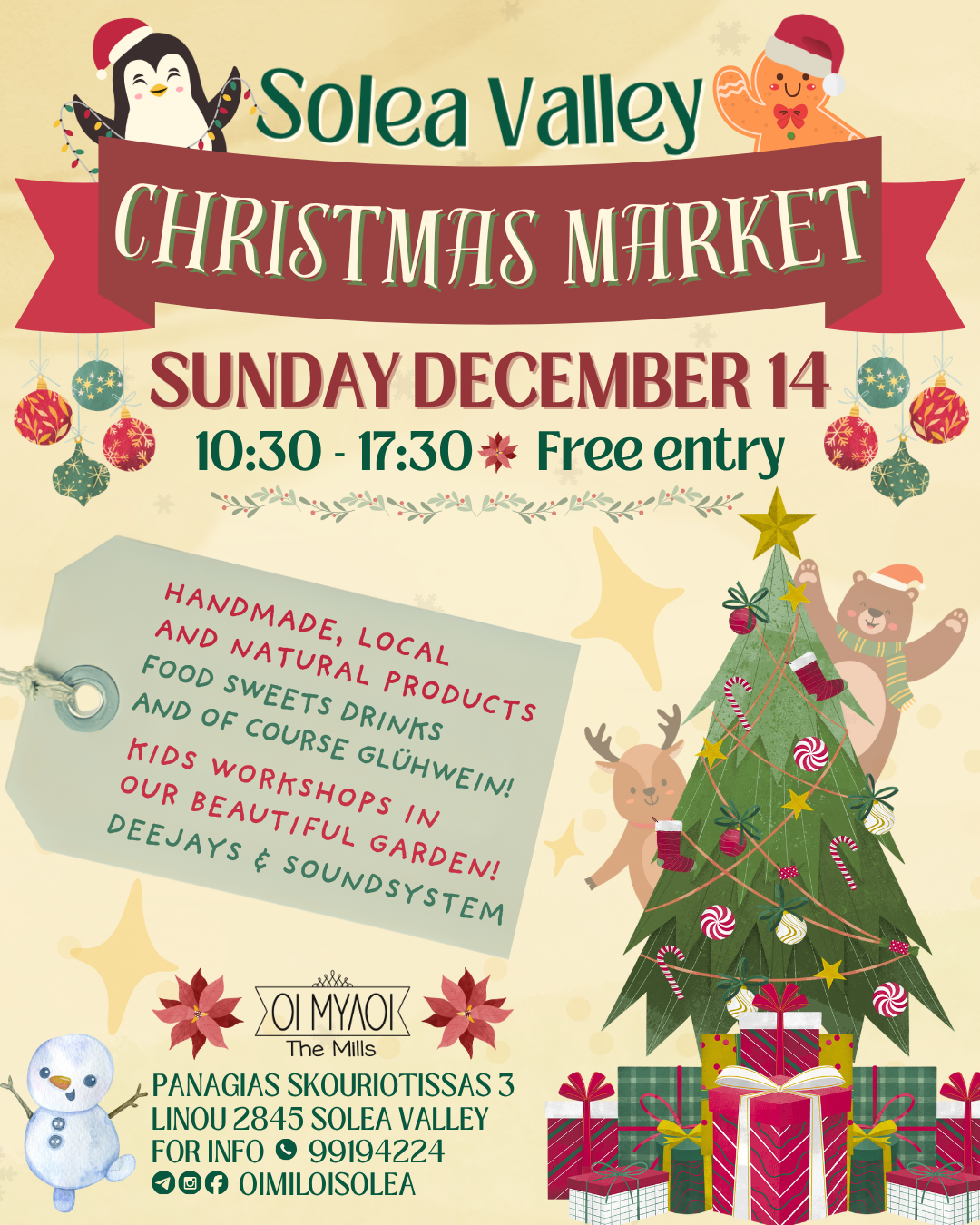 Solea Valley Christmas Market Sunday December 14
