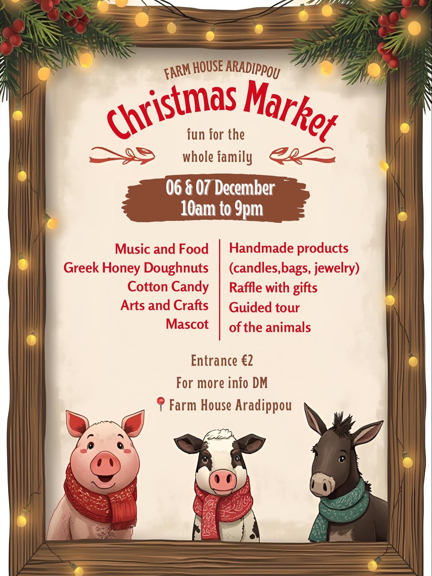 Farm house xmas dec