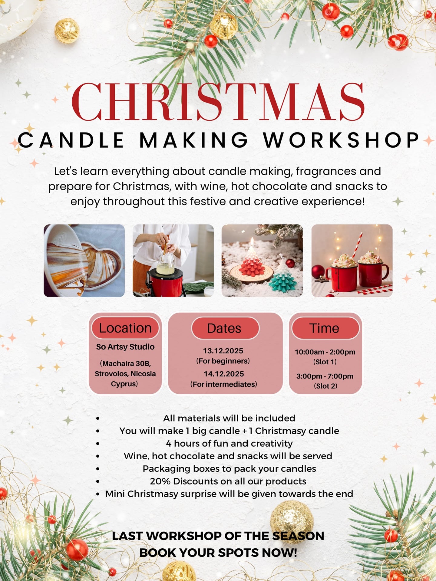 Christmas Candle Making Workshop