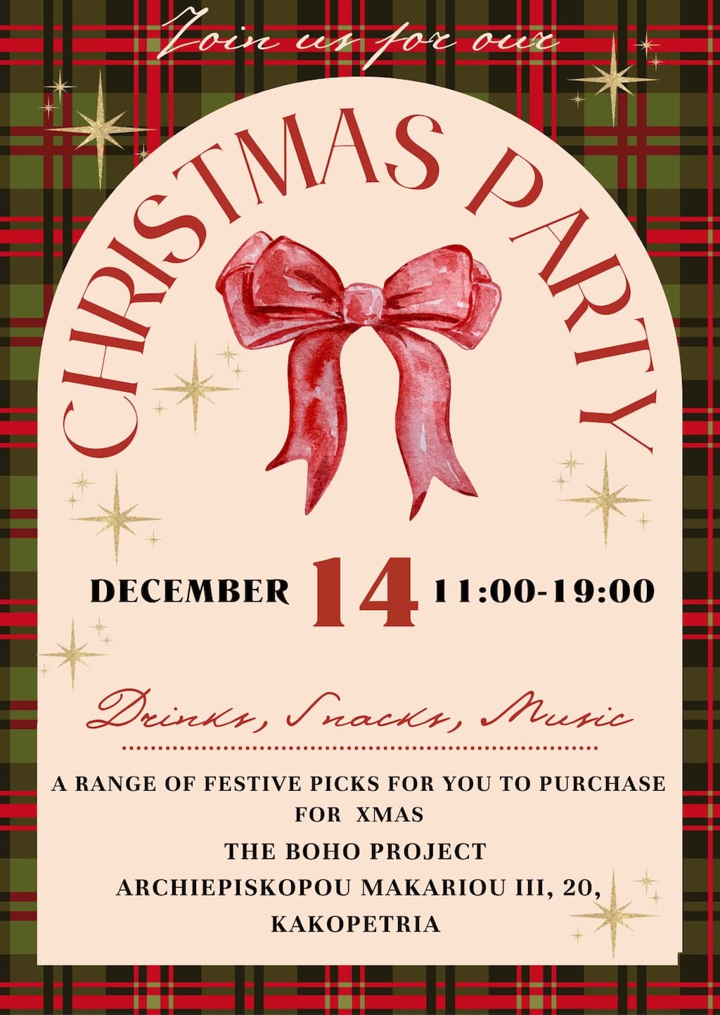 Xmas party boho project dec