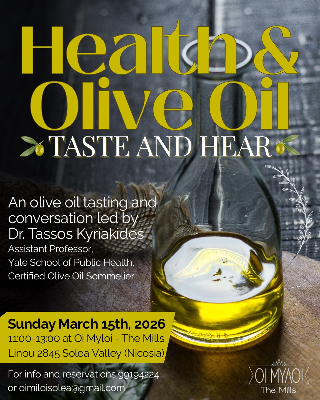Health & Olive Oil – Taste and Hear