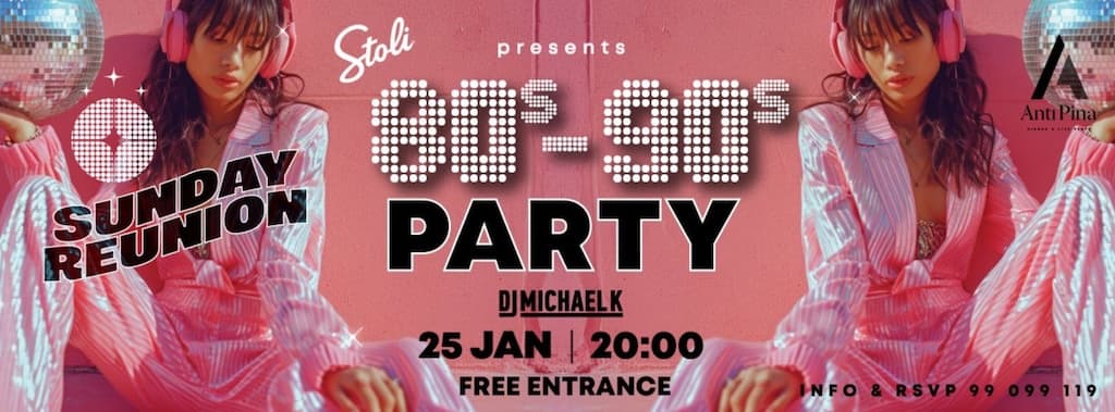 Sunday Reunion 80s 90s Party