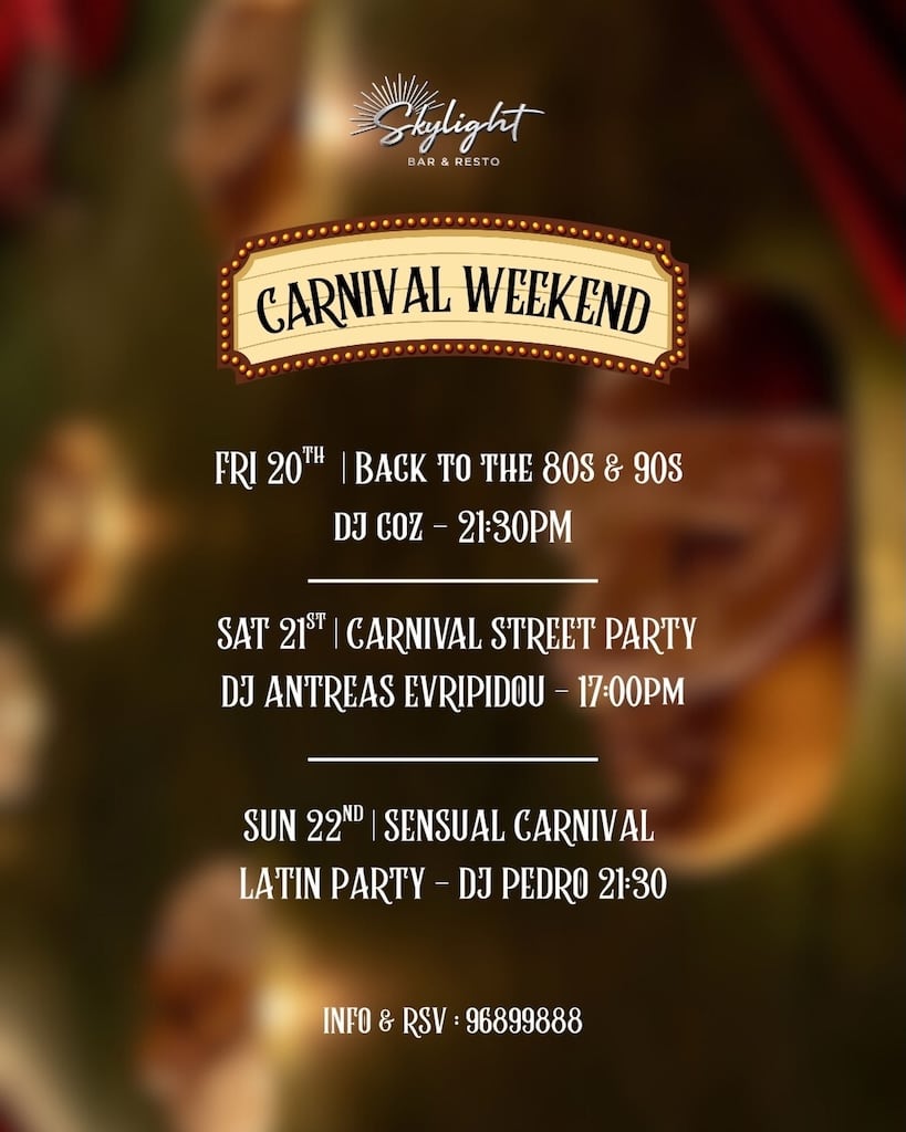 Back to 80s 90s carnival skylight feb