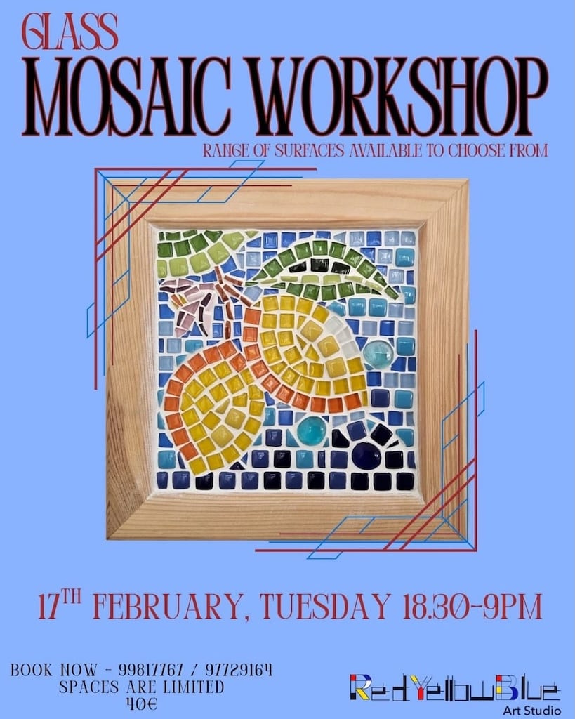 Glass mosaic workshop feb