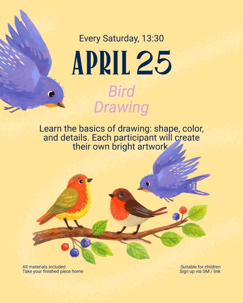 Bird drawing apr