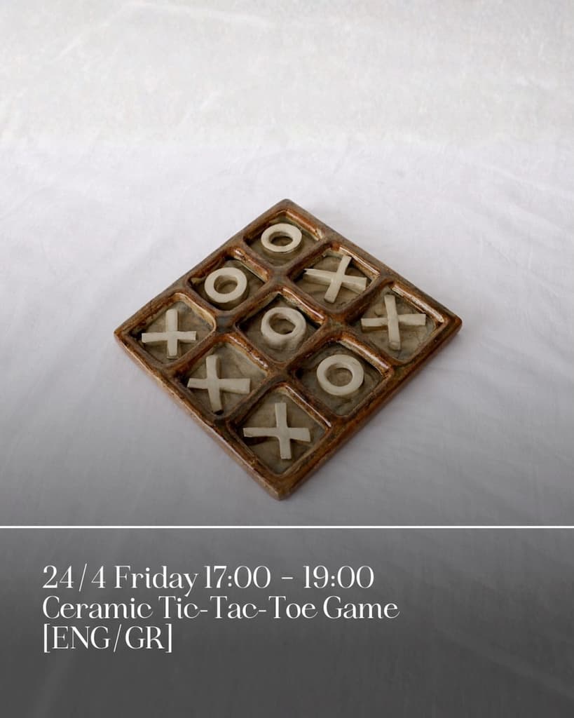 Ceramic tic tac toe apr