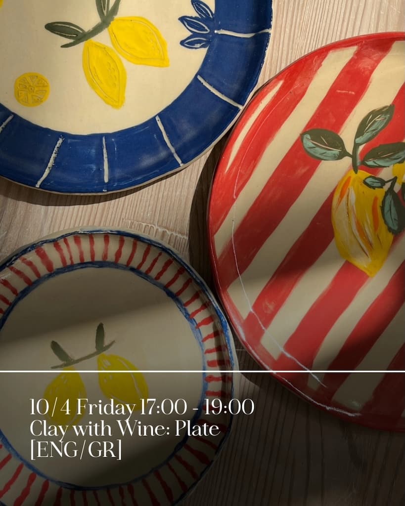 Clay with wine plate apr