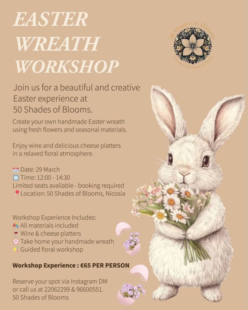 Easter wreath workshop mar