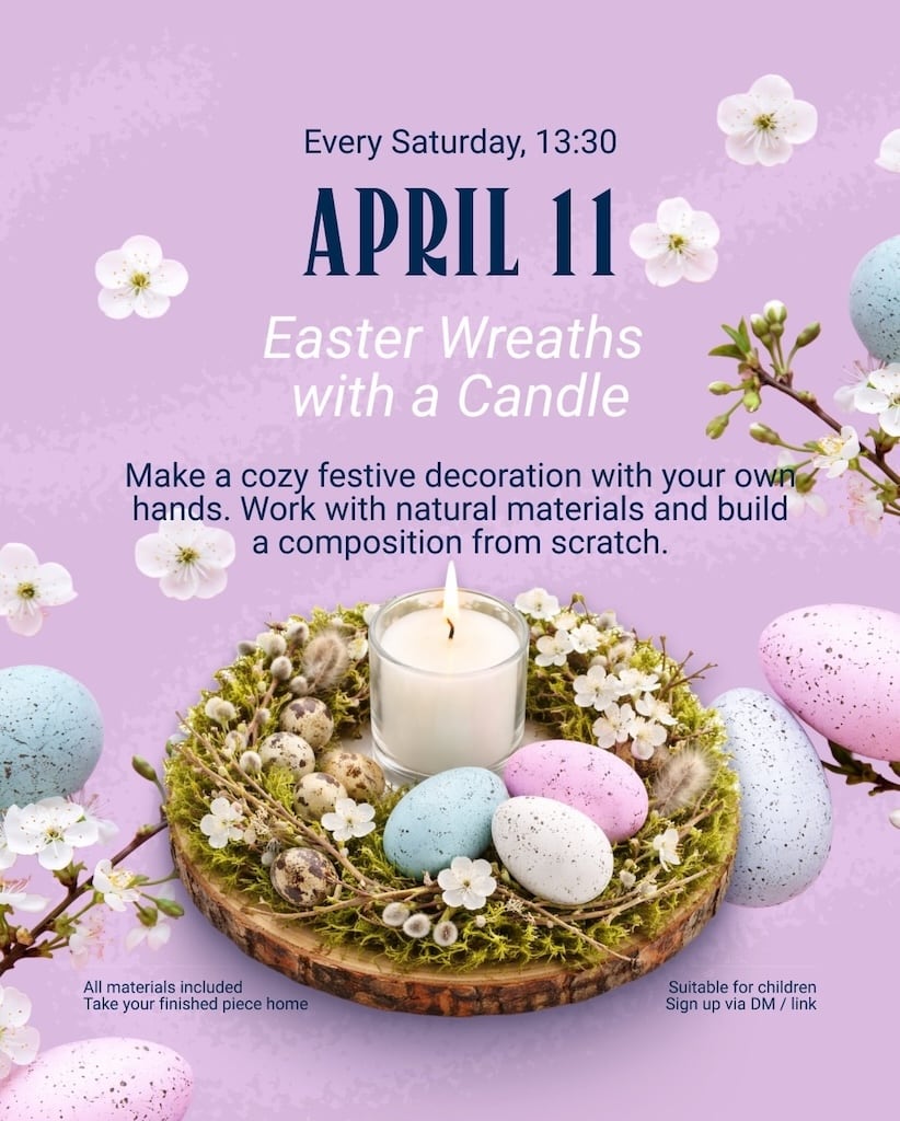 Easter wreaths candle apr