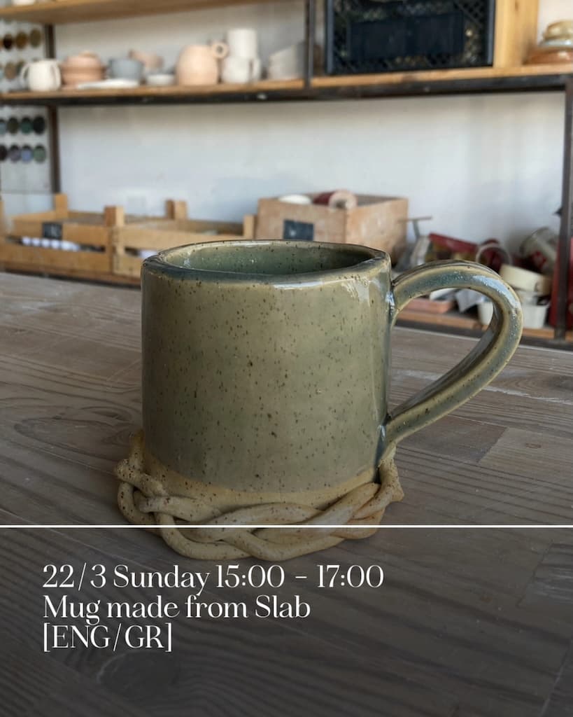 Mug from slab mar