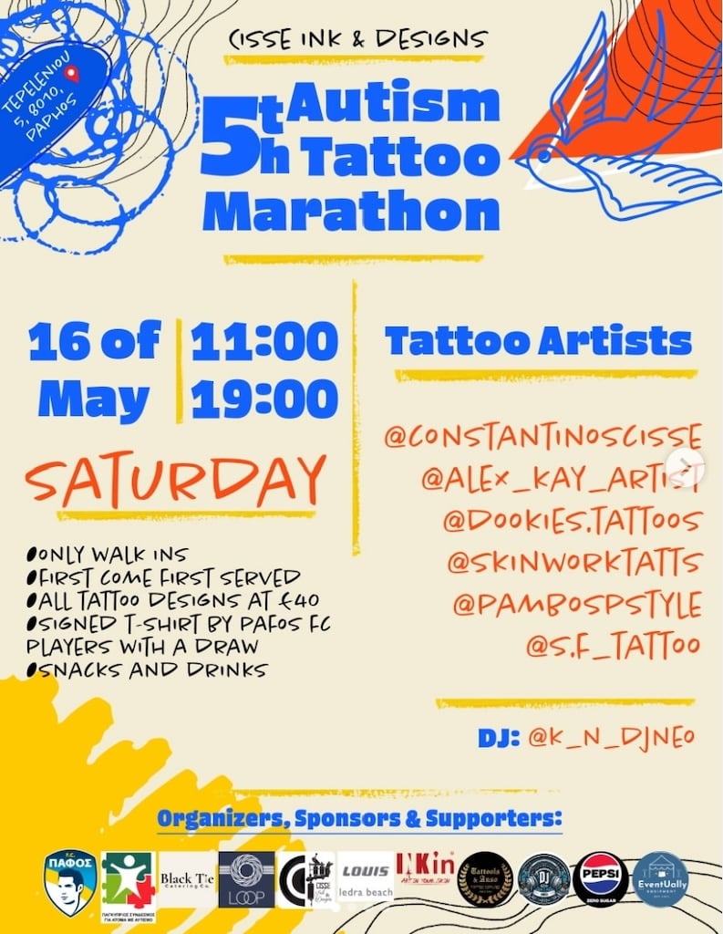 5th Autism Tattoo Marathon