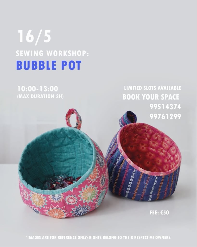 Bubble pot workshop may