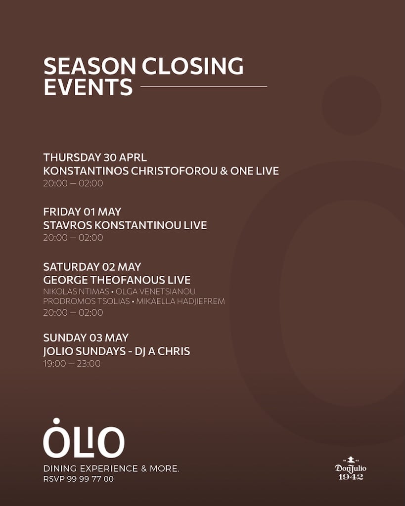 Olio season closing apr