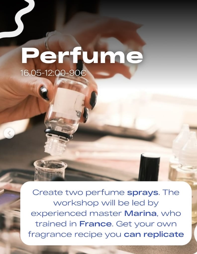 Perfume workshop may
