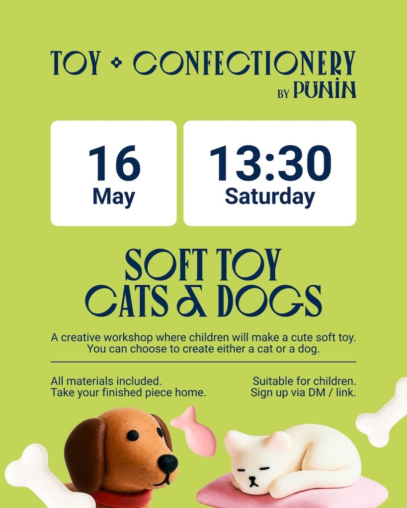 Soft toy cats dogs may