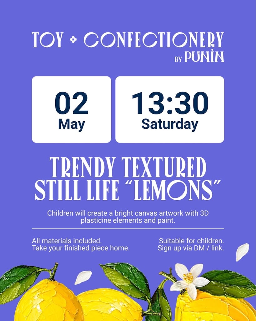 Trendy textured still life lemons may