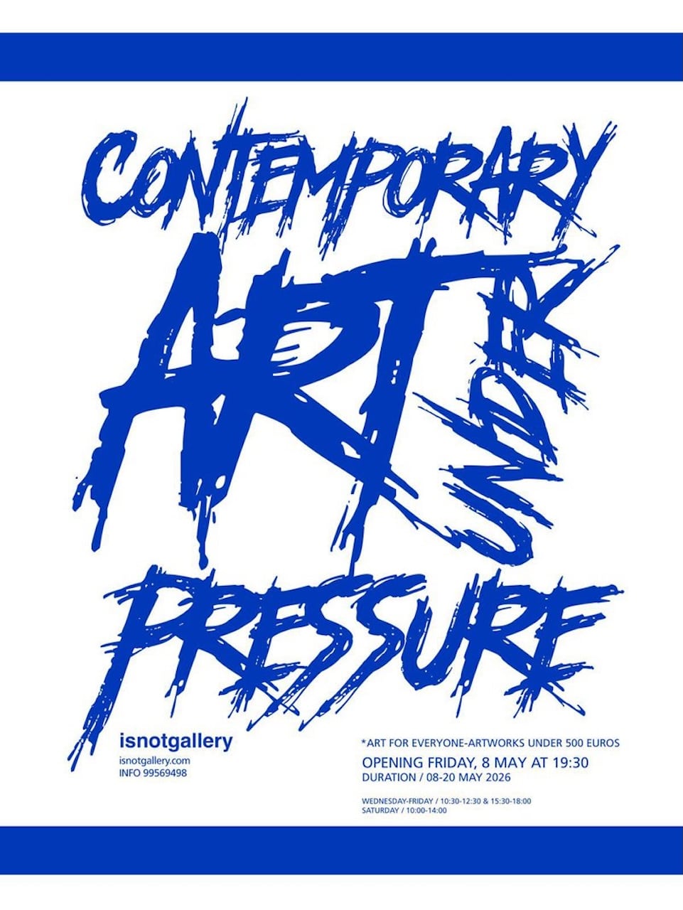 Contemporary art under pressure may