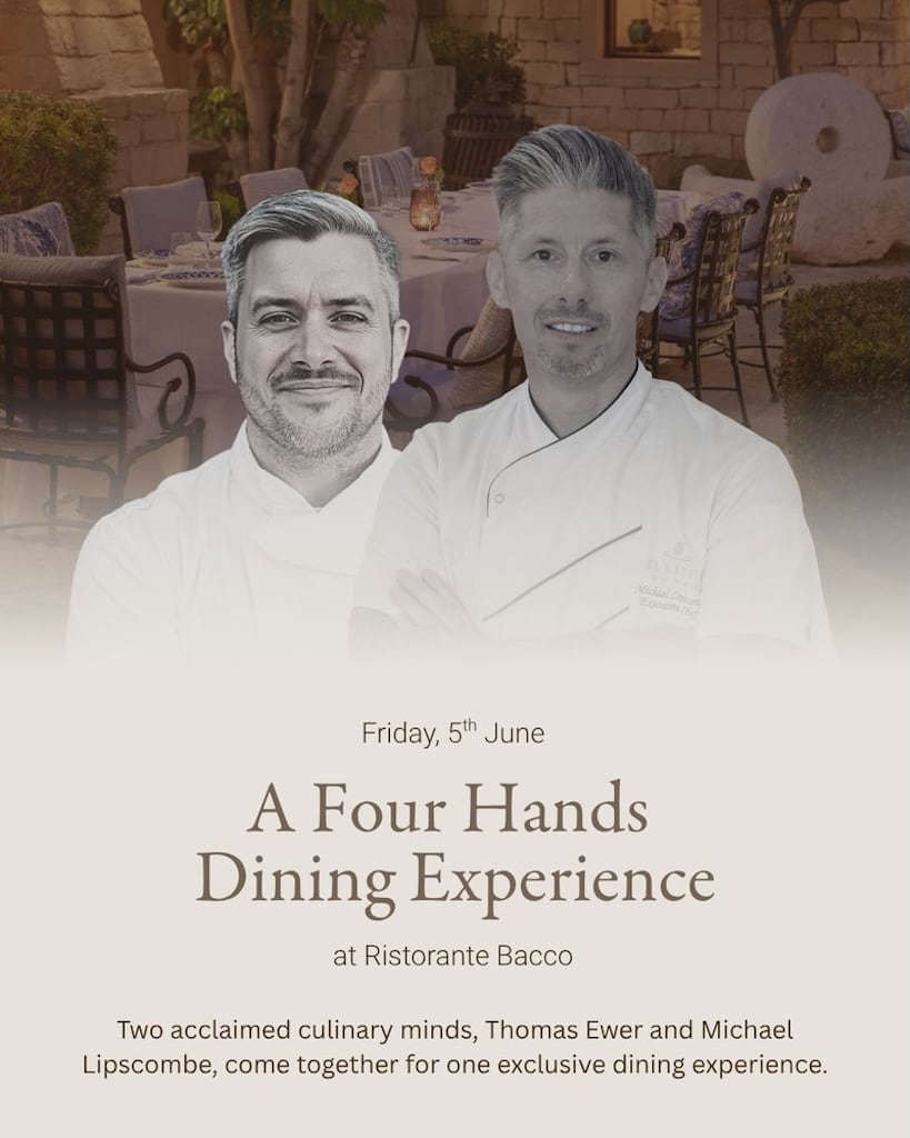 A four hands dining experience at Ristorante Bacco