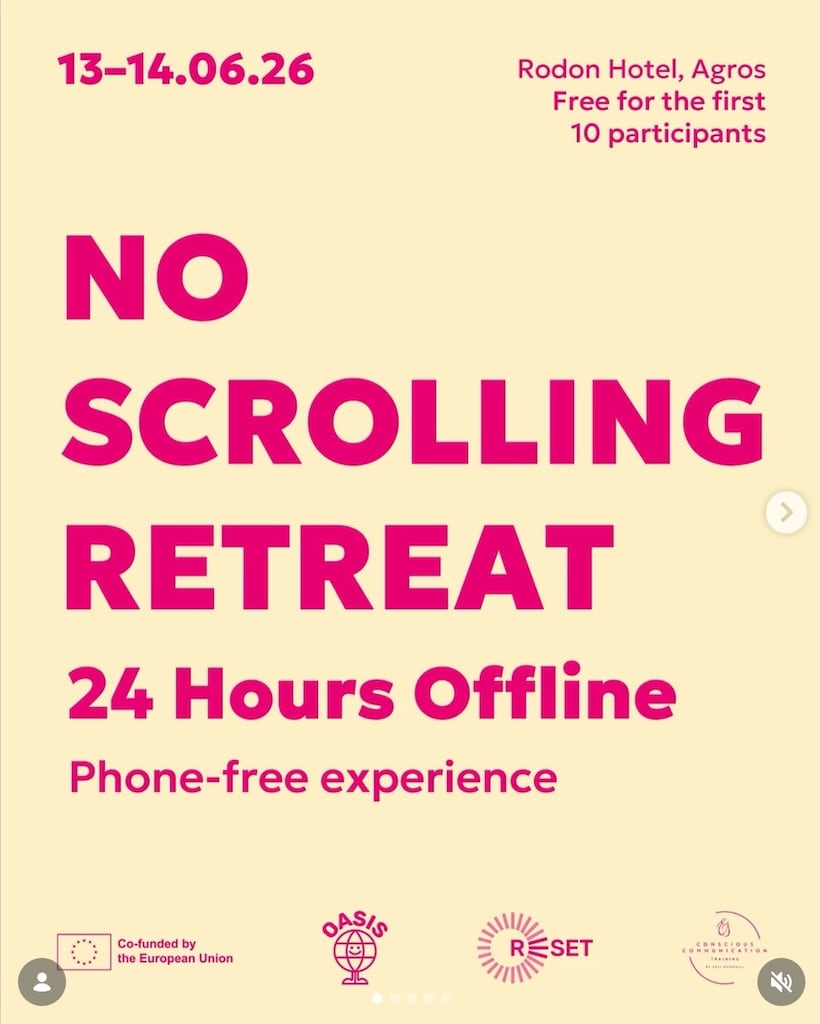 No scrolling retreat june