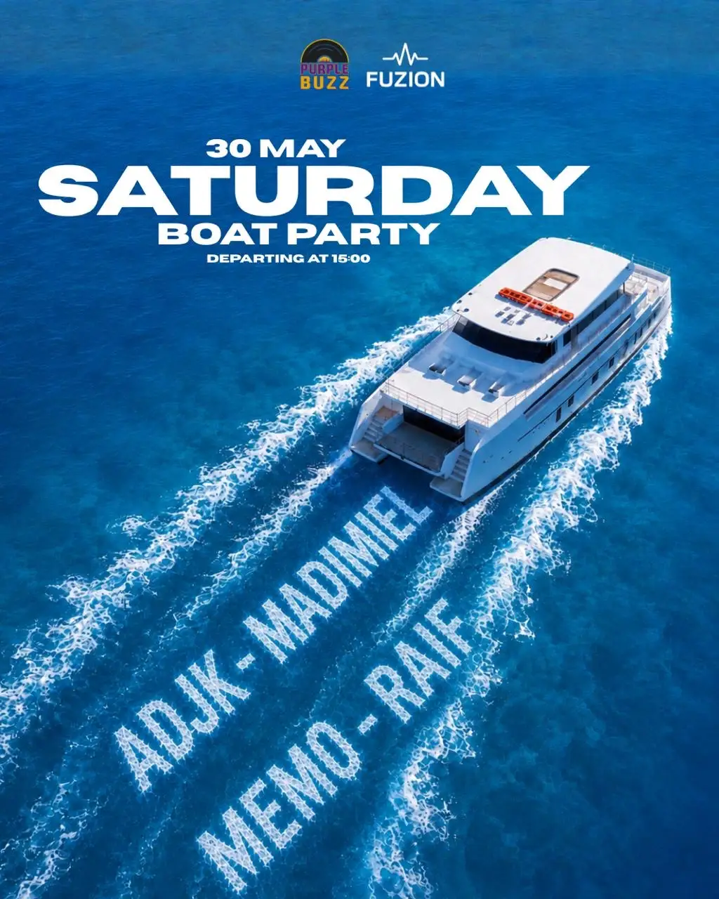 Sat boat party buzz may