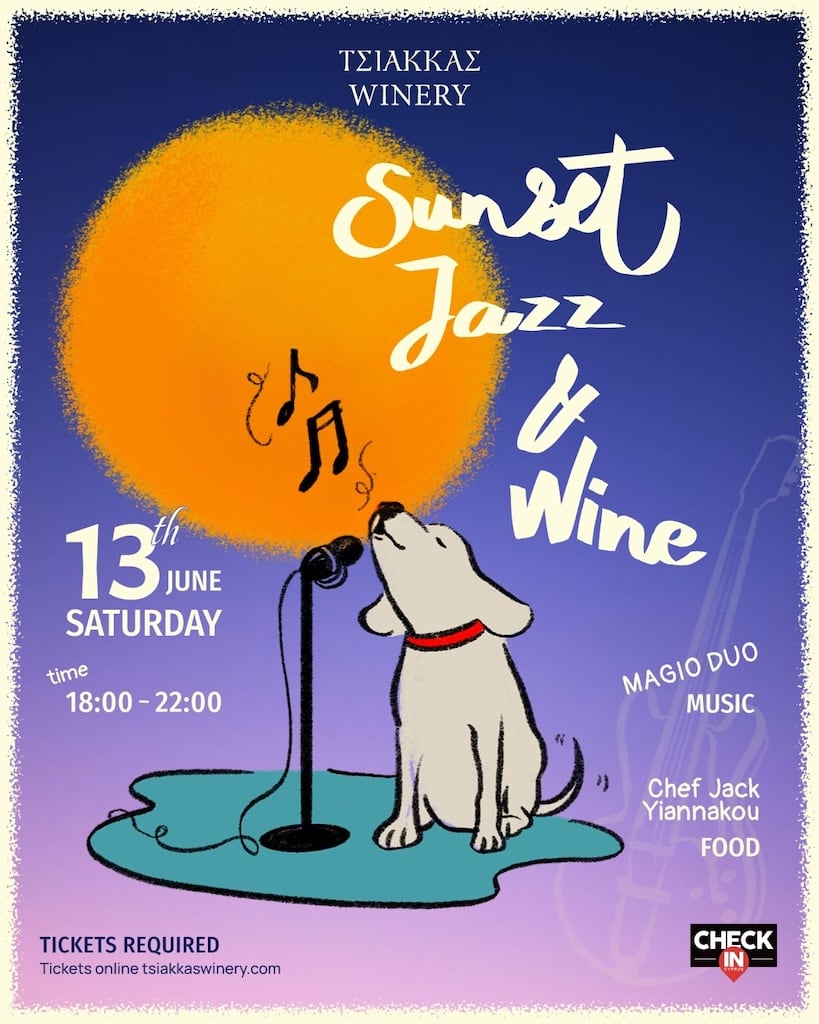 Sunset jazz wine june