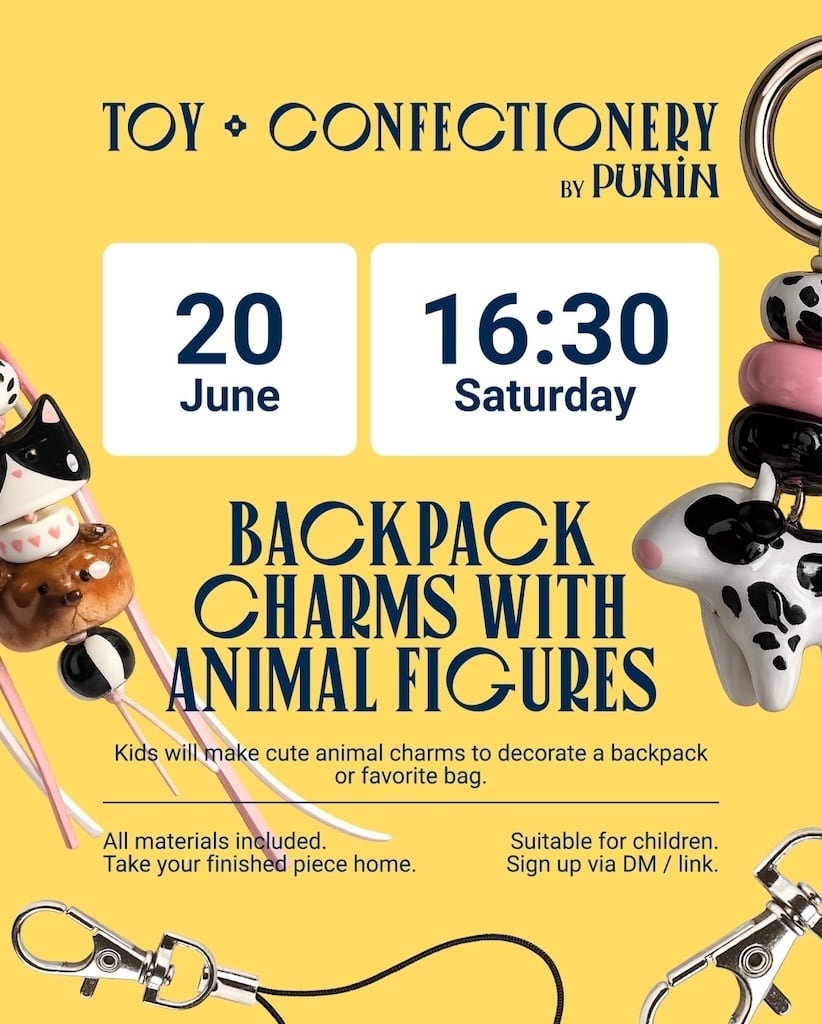 Backpack charms with animal figures june