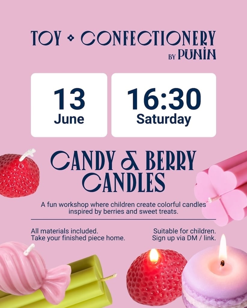 Candy berry candles june
