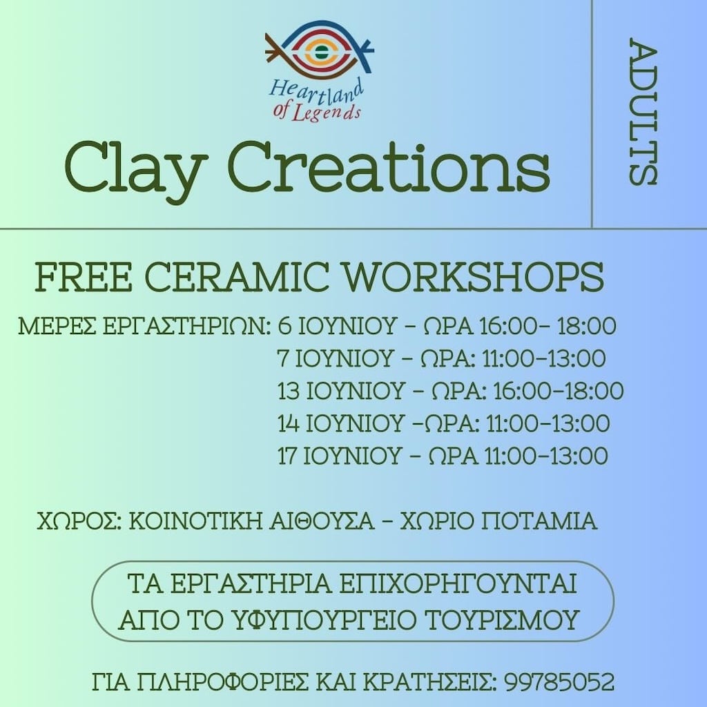 Free ceramic workshops marianna june