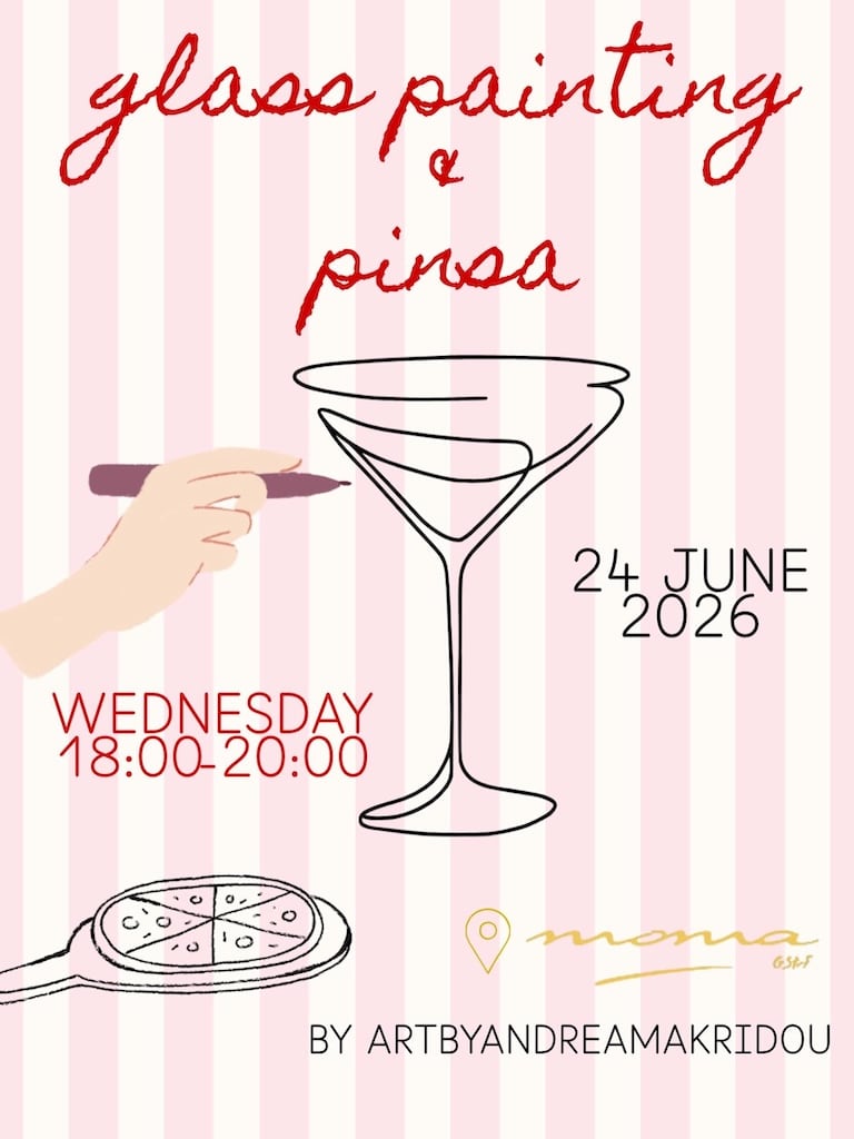Glass painting and pinsa june