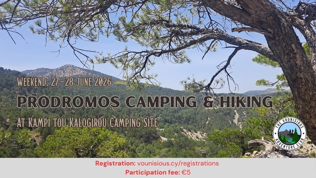 Prodromos camping hiking june