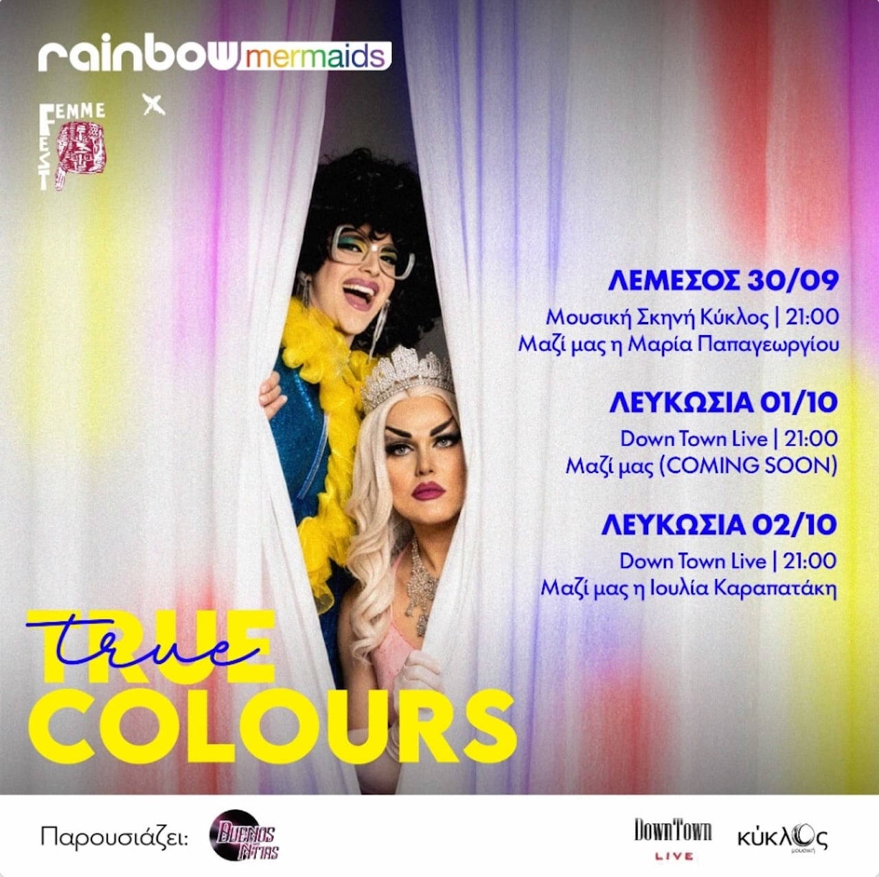 Rainbow mermaids true colours oct